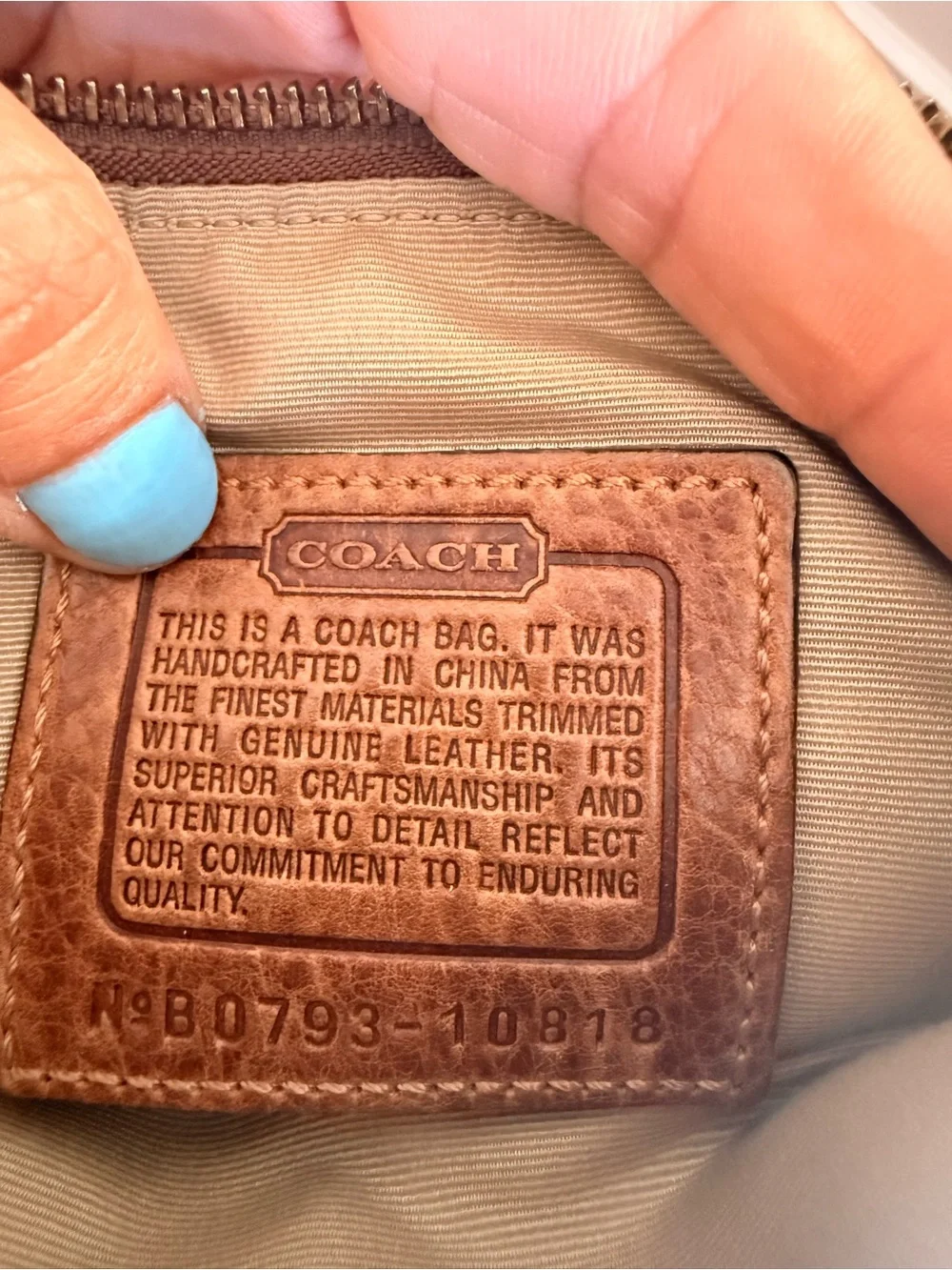 Coach Vintage Y2K Patchwork Bag Tan Crossbody‎ Swingpack